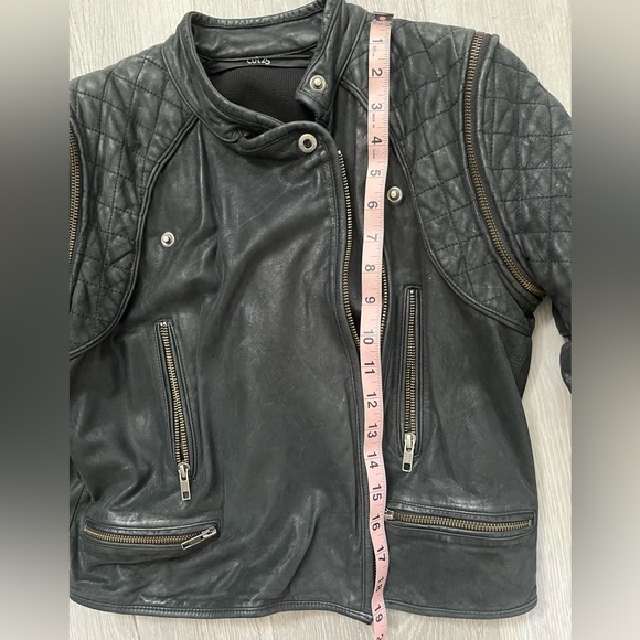 Cut 25 covertable leather jacket size 2 - Picture 4 of 11